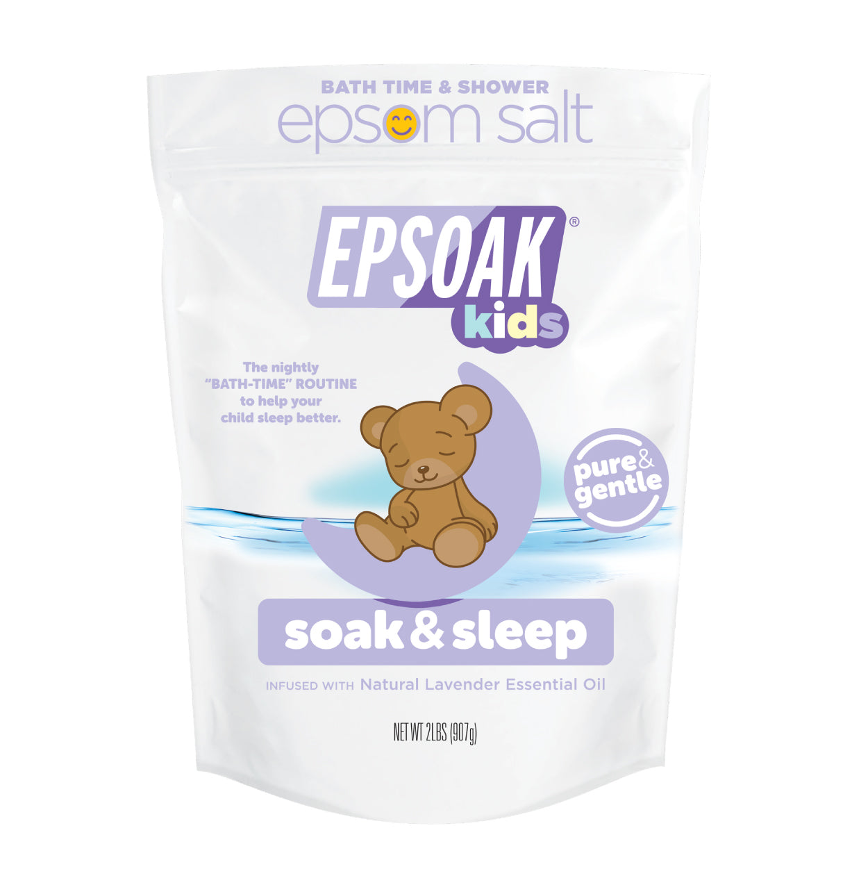 Epsoak Kids Lavender Epsom Salt by San Francisco Salt Company