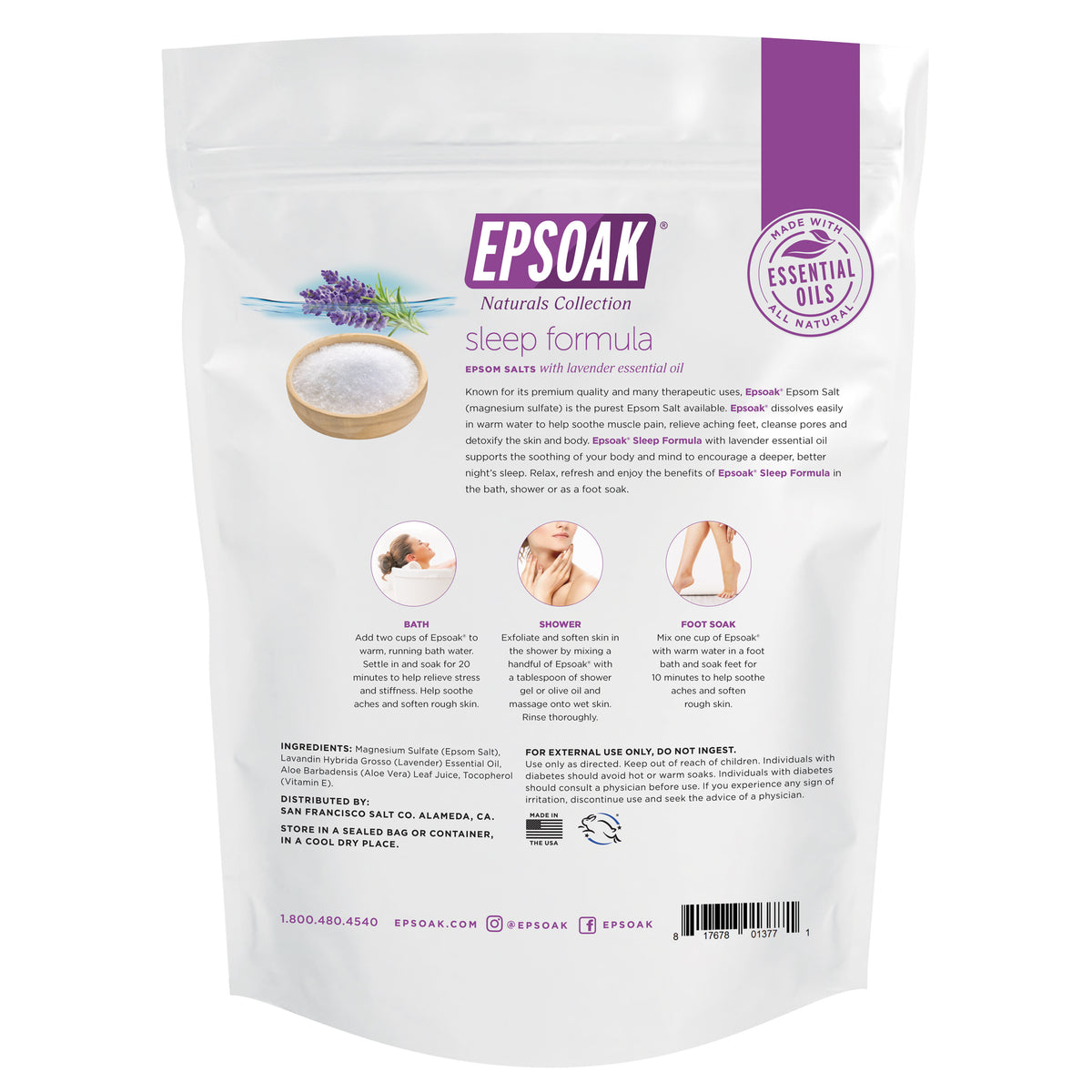 Sleep Formula Epsom Salt 2 lbs