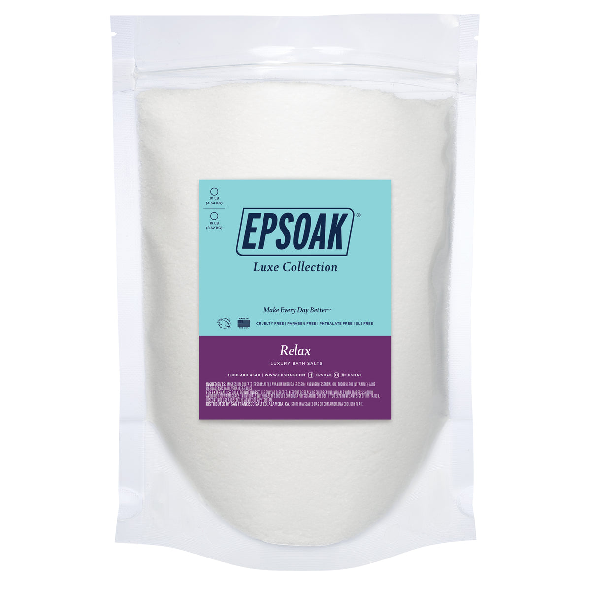 Relax Lavender Epsom Bath Salts
