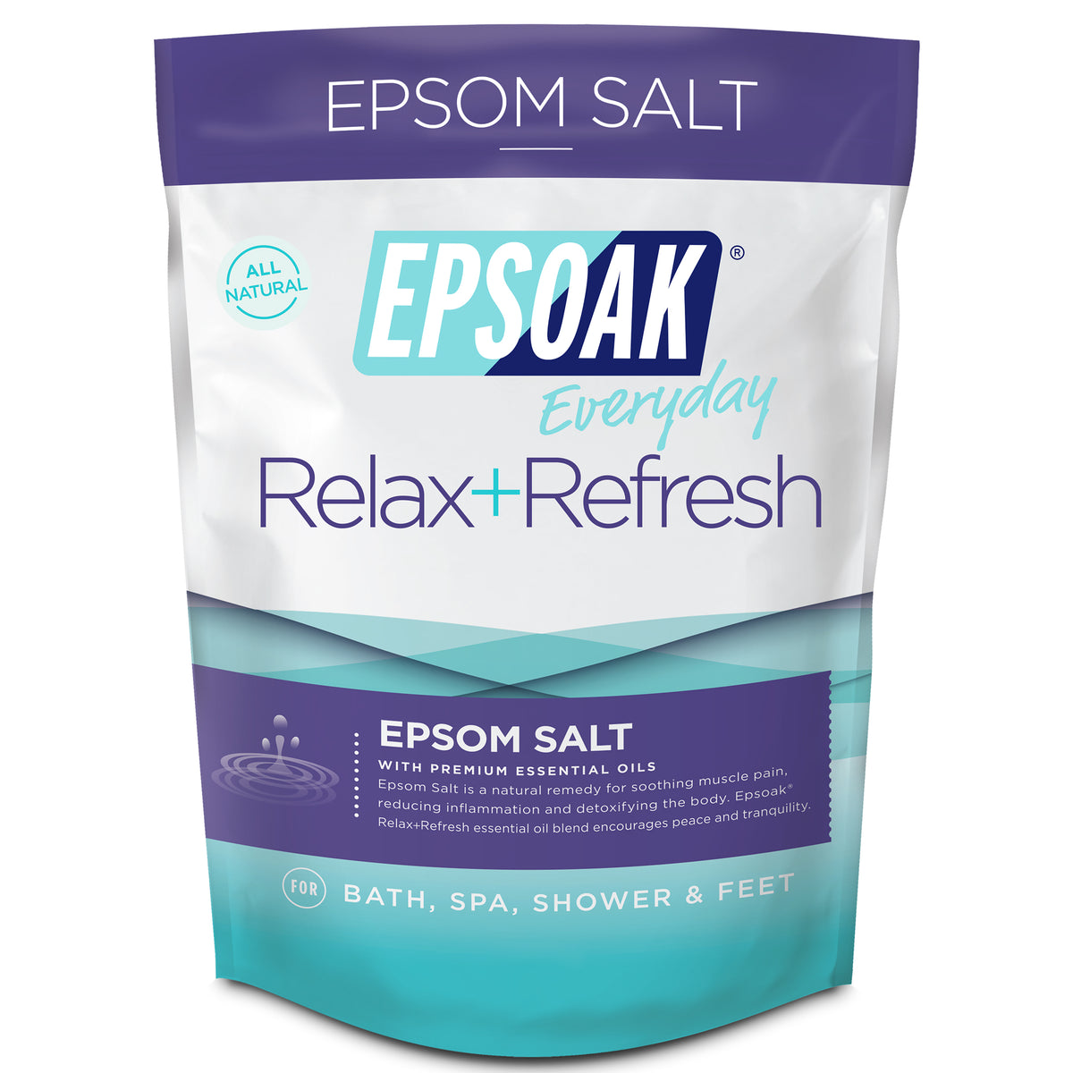 Relax & Refresh Epsom Salt Bath Salt 2 lbs
