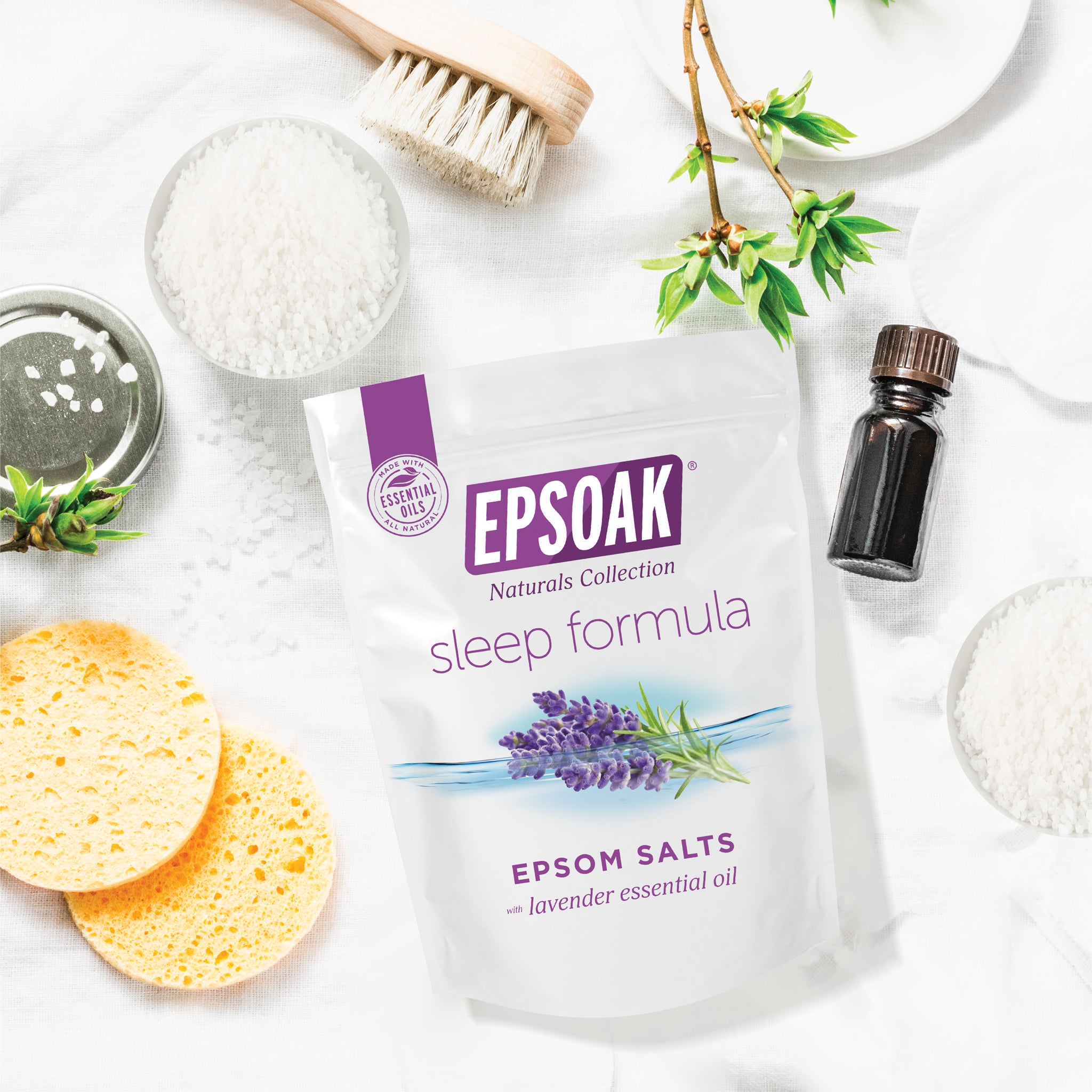 Epsoak Epsom Salt Sleep Formula with Lavender Essential Oil